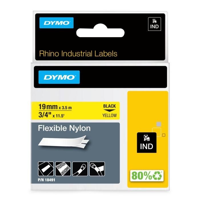 RHINO D18491 19mx3.5Μ FLX.NYLON YELLOW