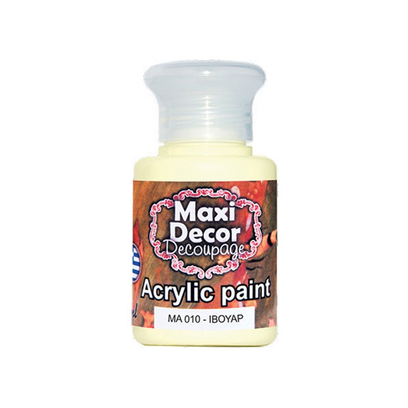 MAXI COLOR ΑΚΡΥΛΙΚΟ ΧΡΩΜΑ MA-010 60ML ΙΒΟΥΑΡ