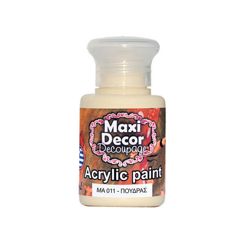 MAXI COLOR ΑΚΡΥΛΙΚΟ ΧΡΩΜΑ MA-011 60ML ΠΟΥΔΡΑΣ