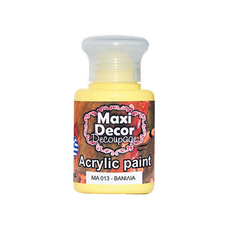 MAXI COLOR ΑΚΡΥΛΙΚΟ ΧΡΩΜΑ MA-013 60ML ΒΑΝΙΛΙΑ