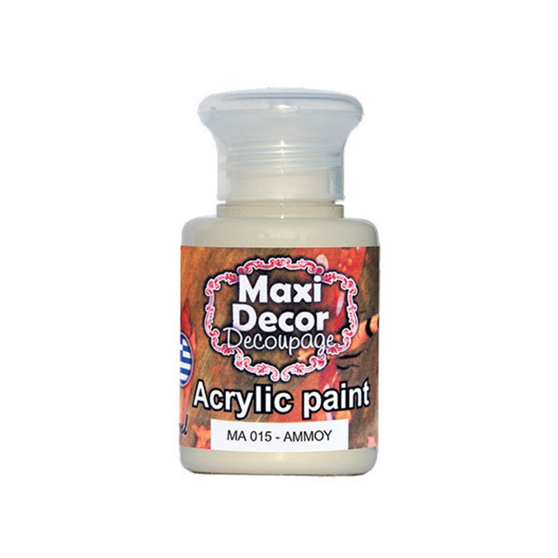 MAXI COLOR ΑΚΡΥΛΙΚΟ ΧΡΩΜΑ MA-015 60ML ΑΜΜΟΥ