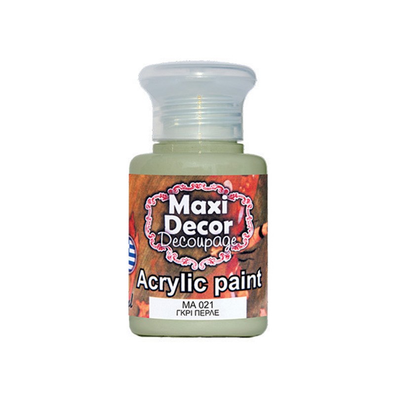 MAXI COLOR ΑΚΡΥΛΙΚΟ ΧΡΩΜΑ MA-021 60ML ΓΚΡΙ ΠΕΡΛΕ...