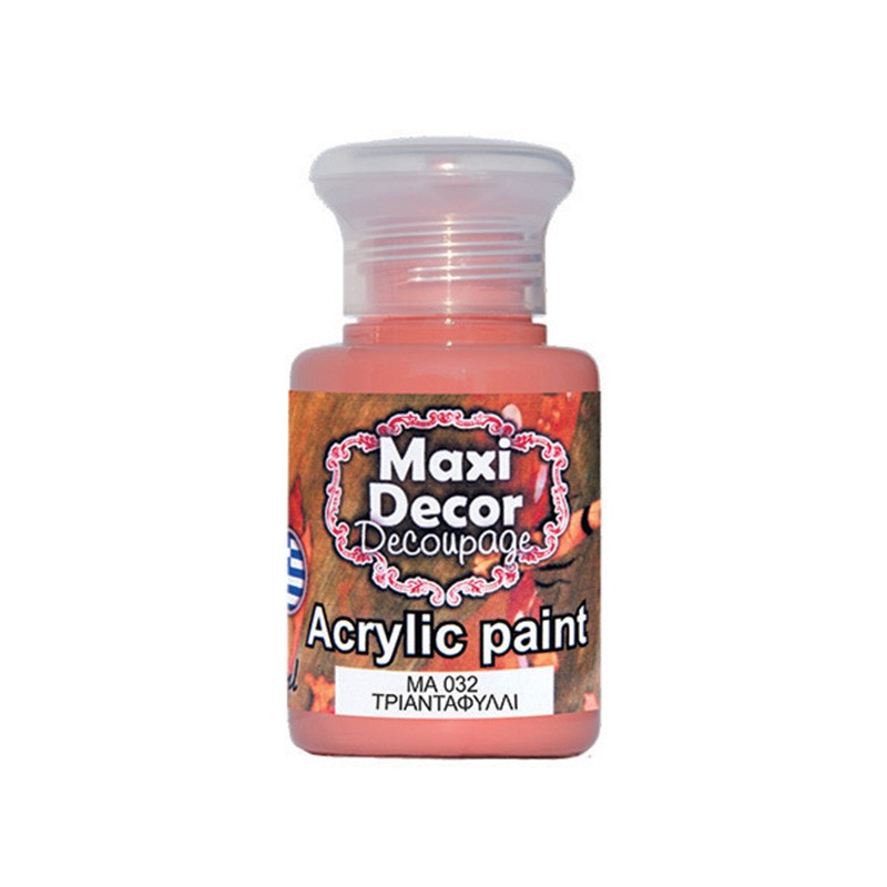 MAXI COLOR ΑΚΡΥΛΙΚΟ ΧΡΩΜΑ MA-032 60ML ΤΡΙΑΝΤΑΦΥΛΛΙ