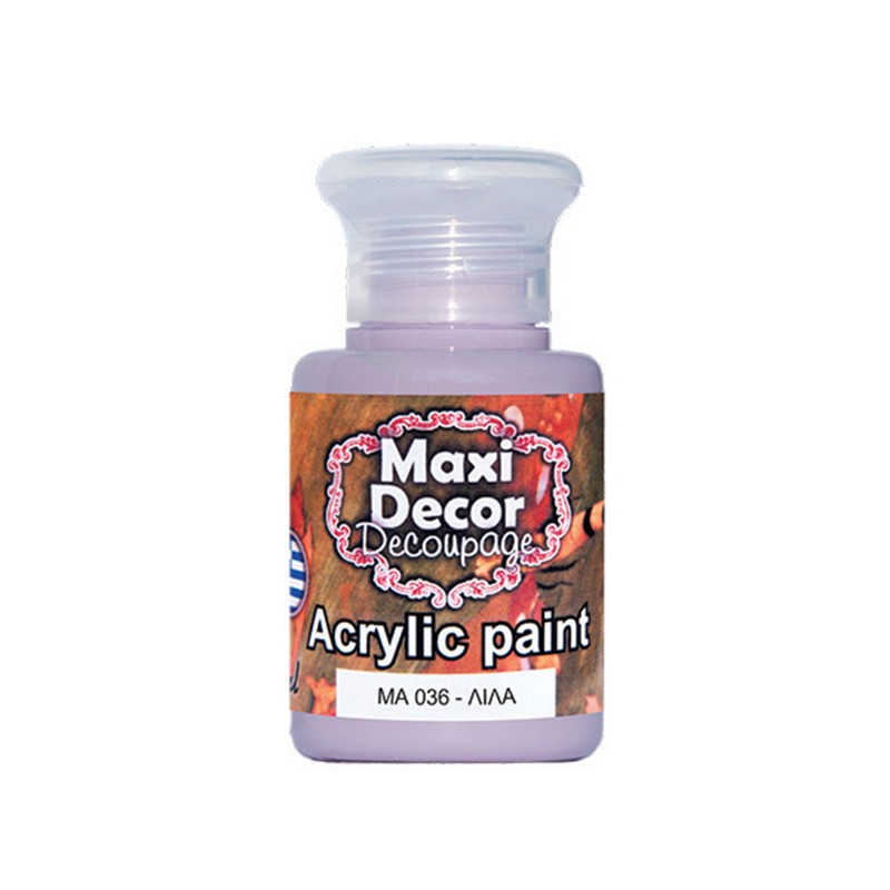 MAXI COLOR ΑΚΡΥΛΙΚΟ ΧΡΩΜΑ MA-036 60ML ΛΙΛΑ