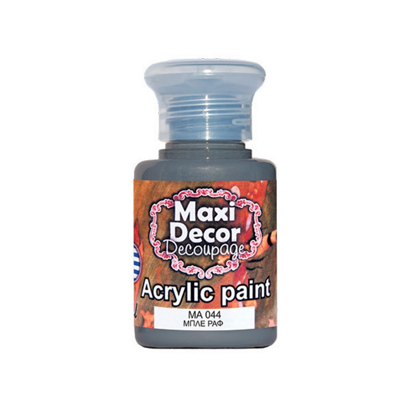 MAXI COLOR ΑΚΡΥΛΙΚΟ ΧΡΩΜΑ MA-044 60ML ΜΠΛΕ ΡΑΦ