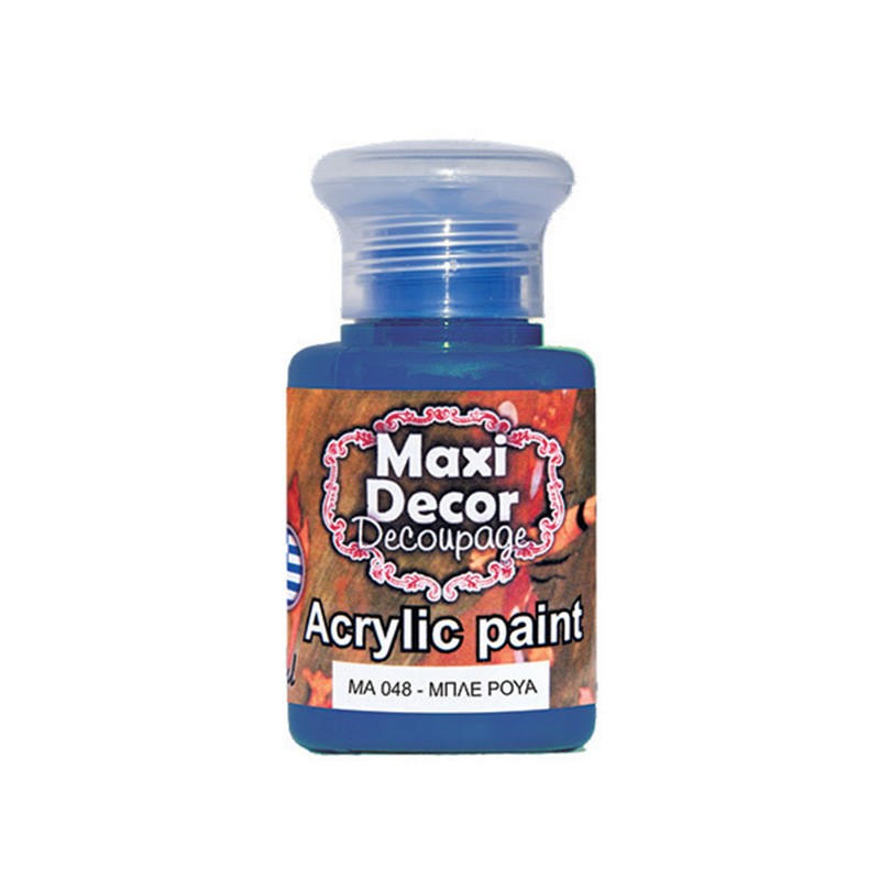 MAXI COLOR ΑΚΡΥΛΙΚΟ ΧΡΩΜΑ MA-048 60ML ΜΠΛΕ ΡΟΥΑ