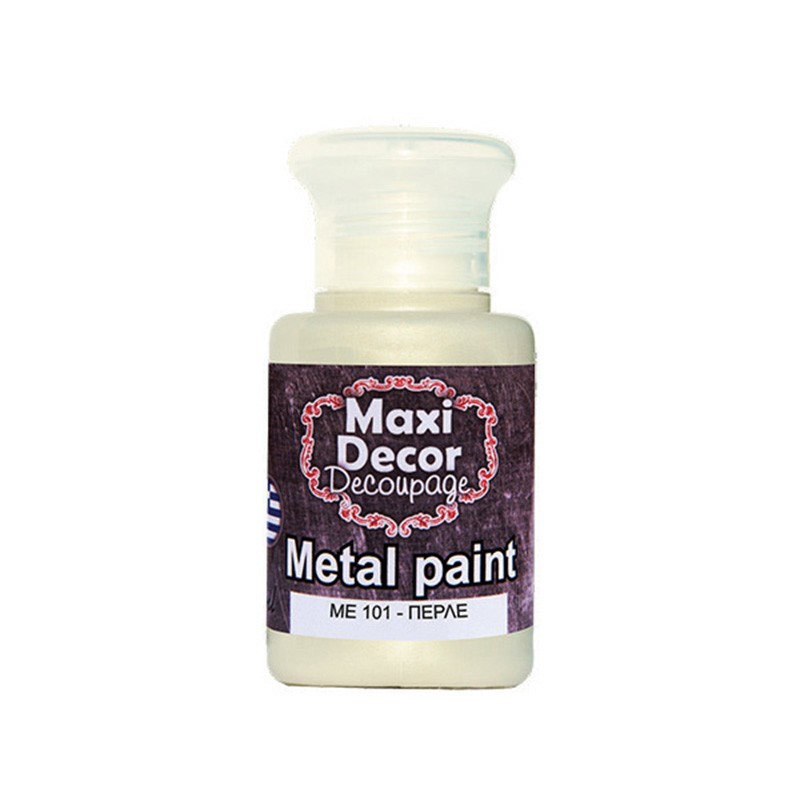 MAXI COLOR ΜΕΤΑΛΛΙΚΟ ΧΡΩΜΑ ME-101 60ML ΠΕΡΛΑ