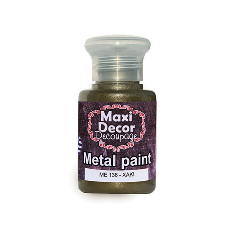 MAXI COLOR ΜΕΤΑΛΛΙΚΟ ΧΡΩΜΑ ME-136 60ML ΧΑΚΙ...