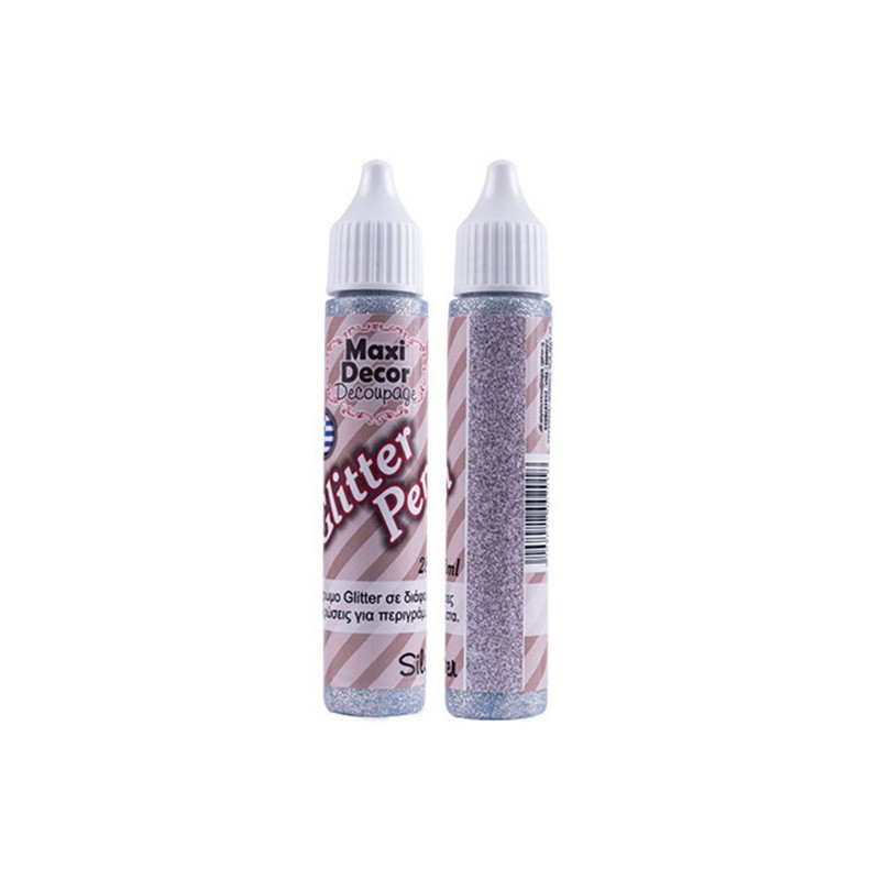 MAXI COLOR GLITTER  ΣΤΥΛΟ  ΑΣΗΜΙ         28 ML