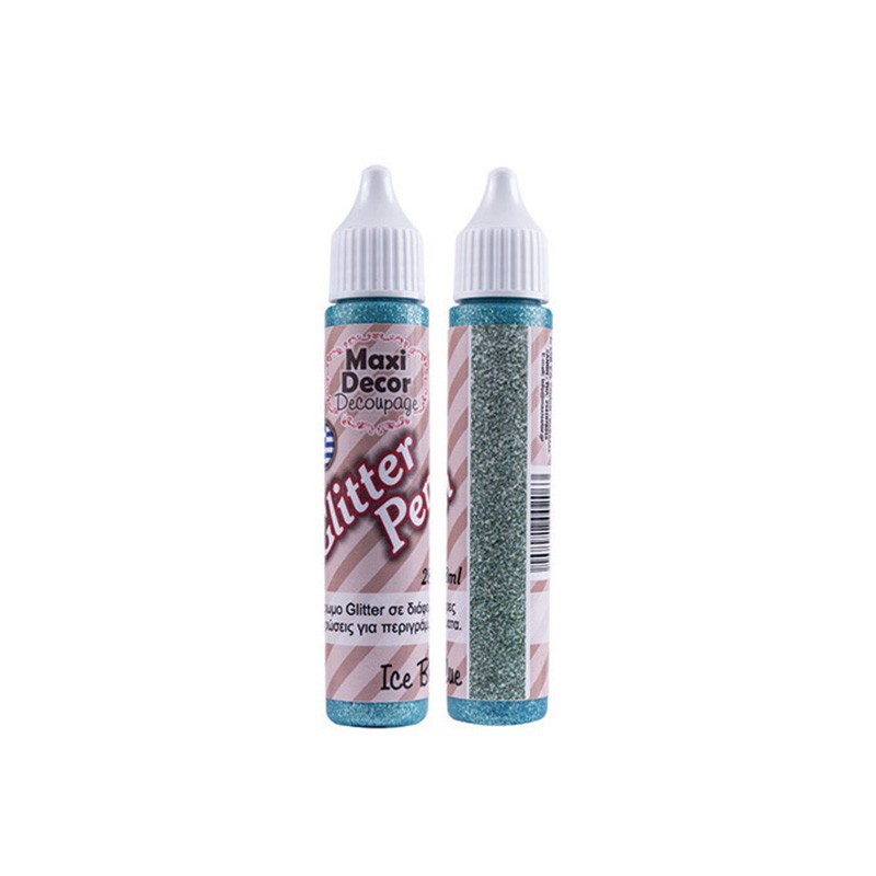 MAXI COLOR GLITTER   ΣΤΥΛΟ ΜΠΛΕ/ΠΑΓΟΥ    28 ML
