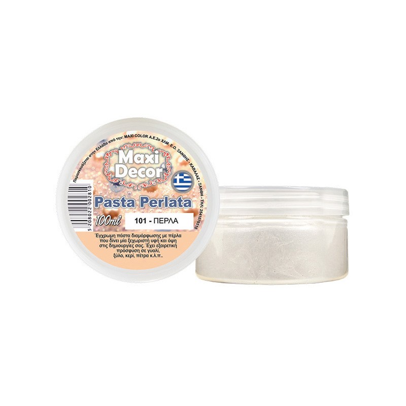 MAXI COLOR ΠΑΣΤΑ  ΠΕΡΛΕ  101 -ΠΕΡΛΑ 100 ML