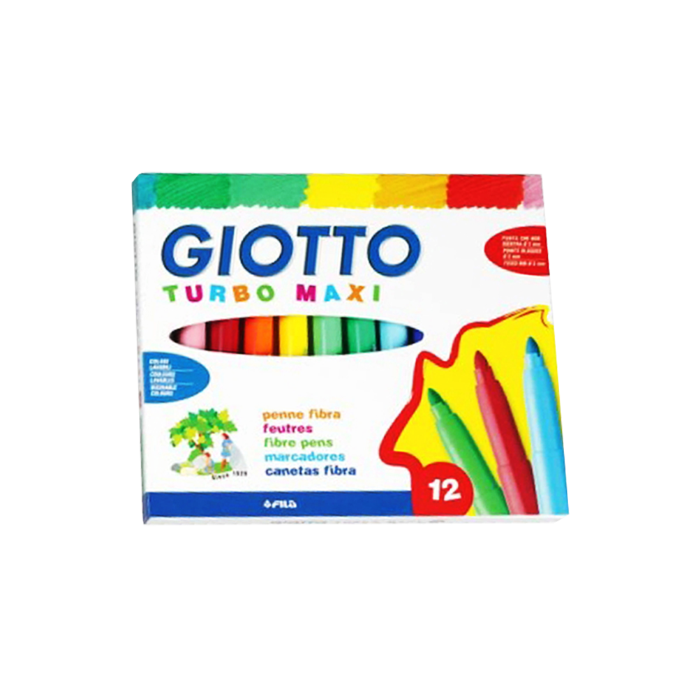ΜΑΡΚ. 12 ΧΑΡΤ. ΚΟΥΤΙ ΧΟΝΤΡΟΙ GIOTTO  45823