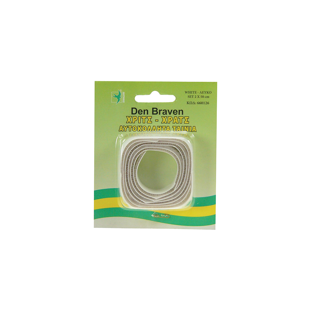 ΤΑΙΝΙΑ VELCRO 2CMx0,5M ΛΕΥΚΗ