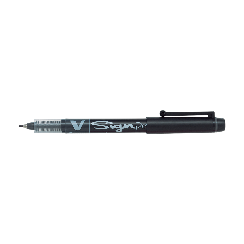 PILOT ΜΑΡΚ. V SIGNPEN 0.6 ΜΑΥΡΟΣ 12Τ.