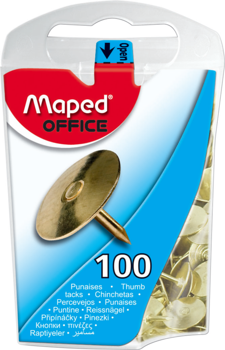 ΠΙΝΕΖΕΣ ΧΡΥΣΕΣ 10mm x 100 TMX ΣΕ DISPENSER BOX