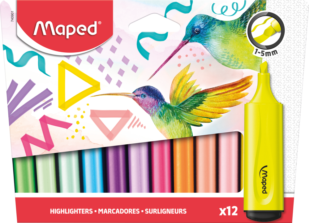 ΥΠΟΓΡΑΜΜΙΣΤΗΣ FLUO PEP'S CLASSIC & PASTEL X12 ΚΟΥΤΙ