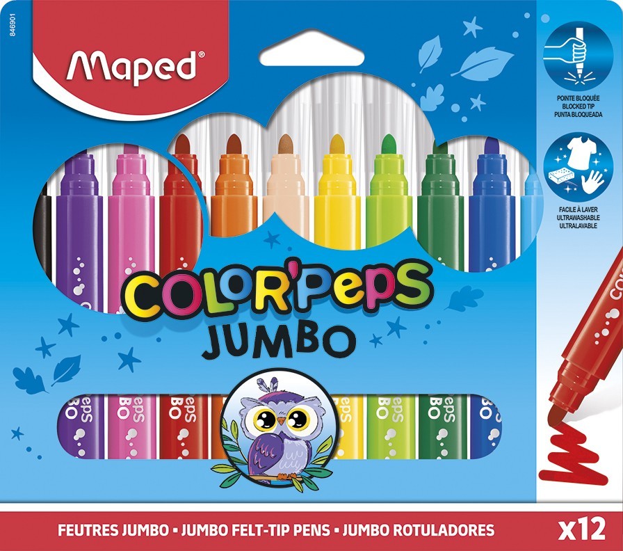 ΜΑΡΚΑΔΟΡΟΙ COLOR' PEPS MAXI  X12  SPECIAL EDITION   ΣΕ ΧΑΡΤΙΝΗ ΣΥΣΚΕΥΑΣΙΑ