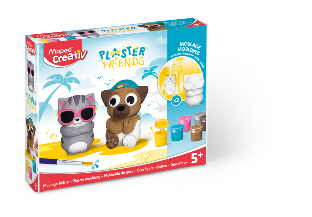 CREATIVE ΜΟΝΤΕΛΙΣΜΟΣ  PLASTER FRIEND 2 TEM  ΣΚΥΛAKI  ΓΑΤΑKI