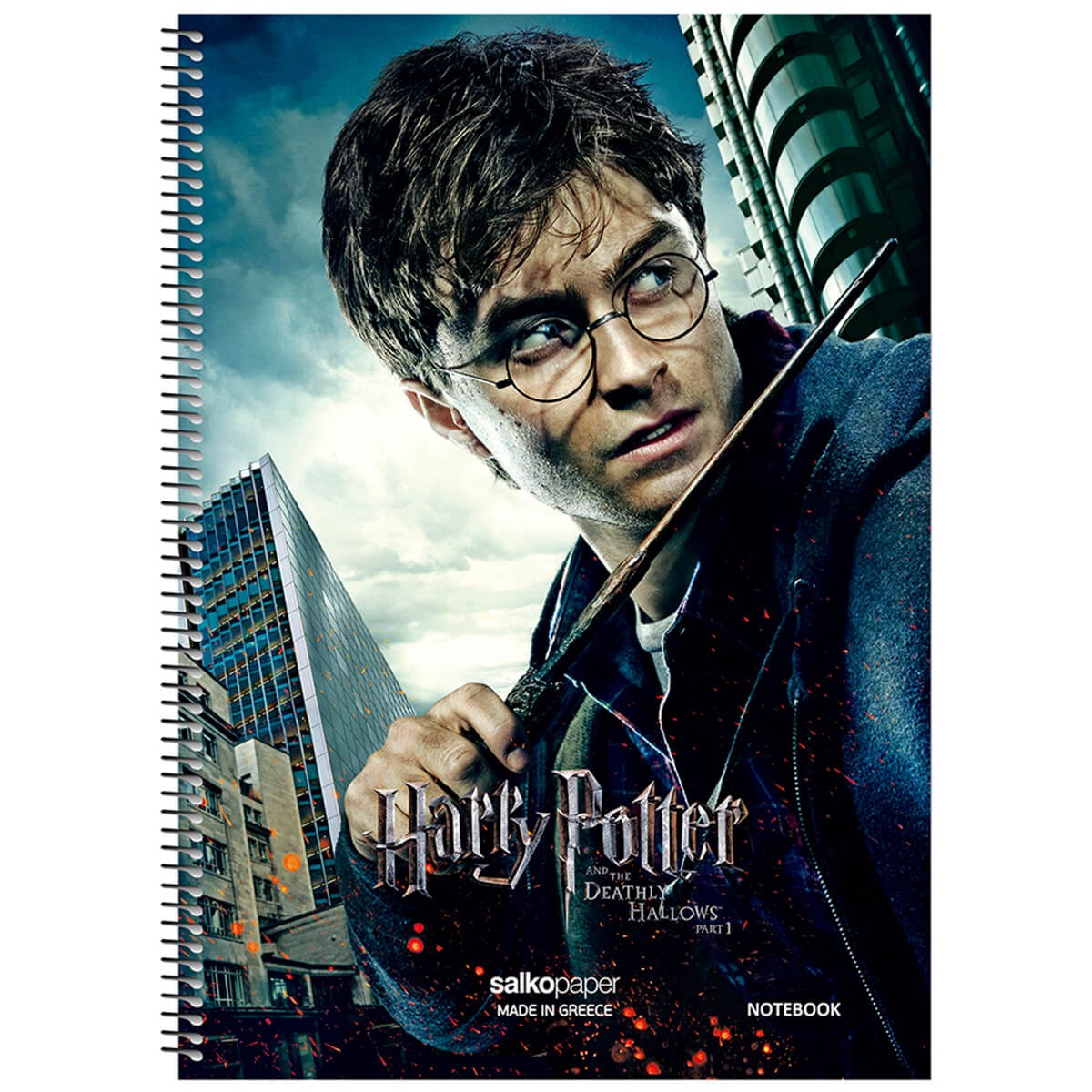 ΤΕΤΡΑΔΙΑ ΜΟΝΟ ΣΠΙΡΑΛ HARRY POTTER N.2-Ριγέ-180Φύλλα-Διάσταση:21Χ29