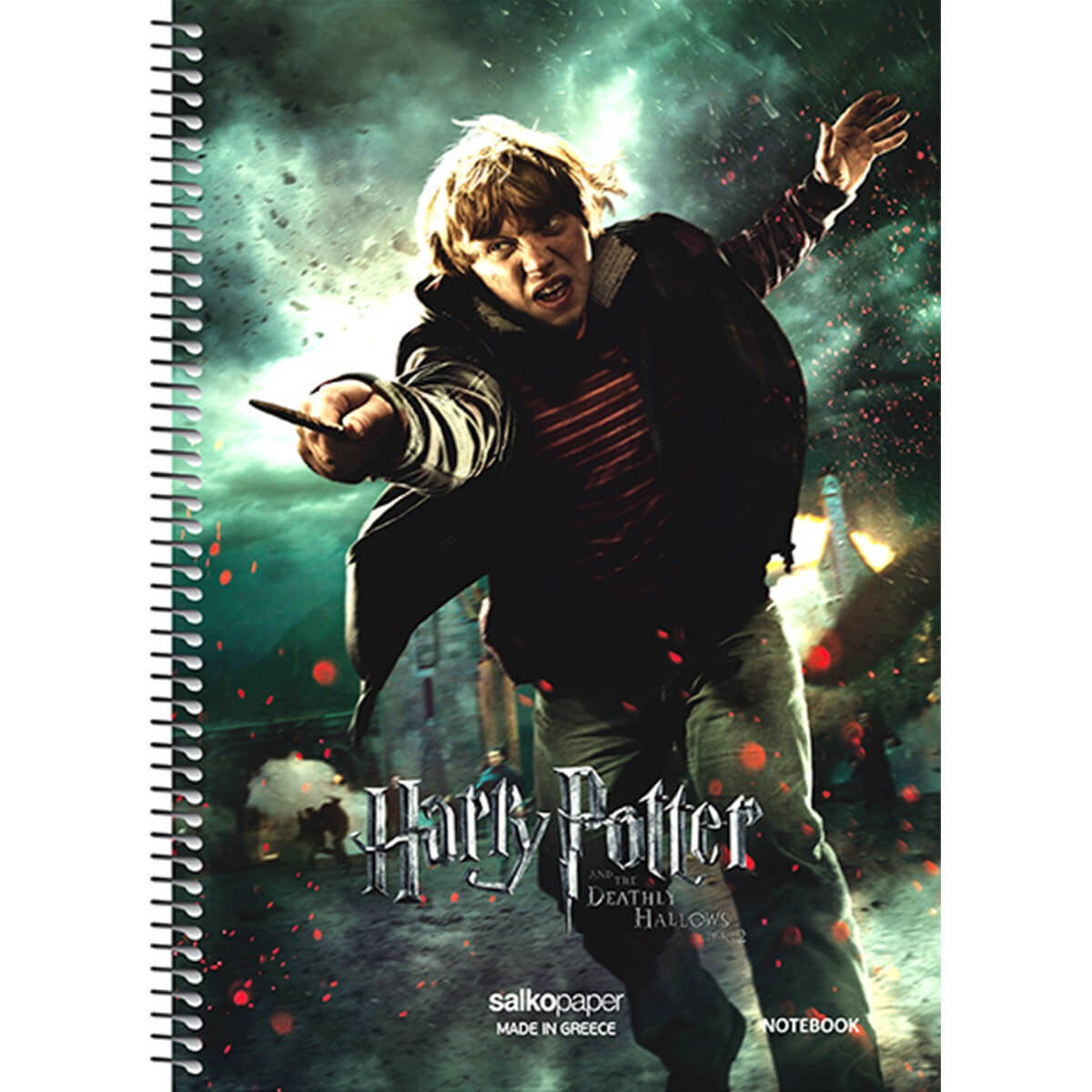 ΤΕΤΡΑΔΙΑ ΜΟΝΟ ΣΠΙΡΑΛ HARRY POTTER-Ριγέ-240Φύλλα-Διάσταση:17Χ25