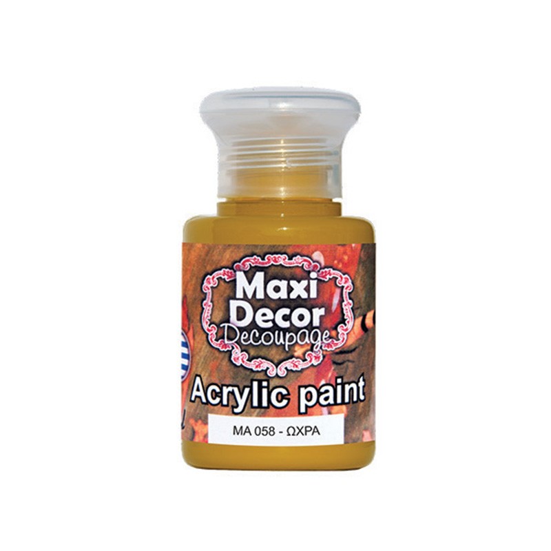 ΑΚΡΥΛΙΚΟ ΧΡΩΜΑ MA-058 60ML ΩΧΡΑ