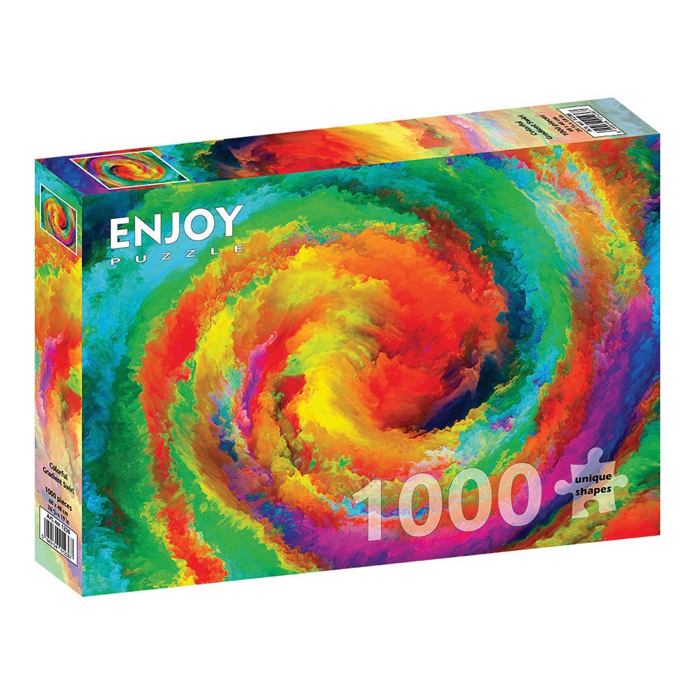 ENJOY -ΠΑΖΛ ABSTRACT ΠΟΛΥΧΡΩΜΟΣ ΣΤΡΟΒΙΛΙΣΜΟΣ 1000 ΤΕΜ Νο 1236