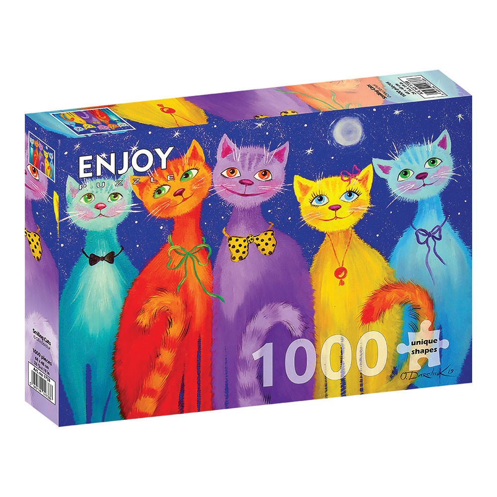 ENJOY -ΠΑΖΛ ANIMALS ΧΑΜΟΓΕΛΑΣΤΕΣ ΓΑΤΕΣ 1000 ΤΕΜ Νο 1738