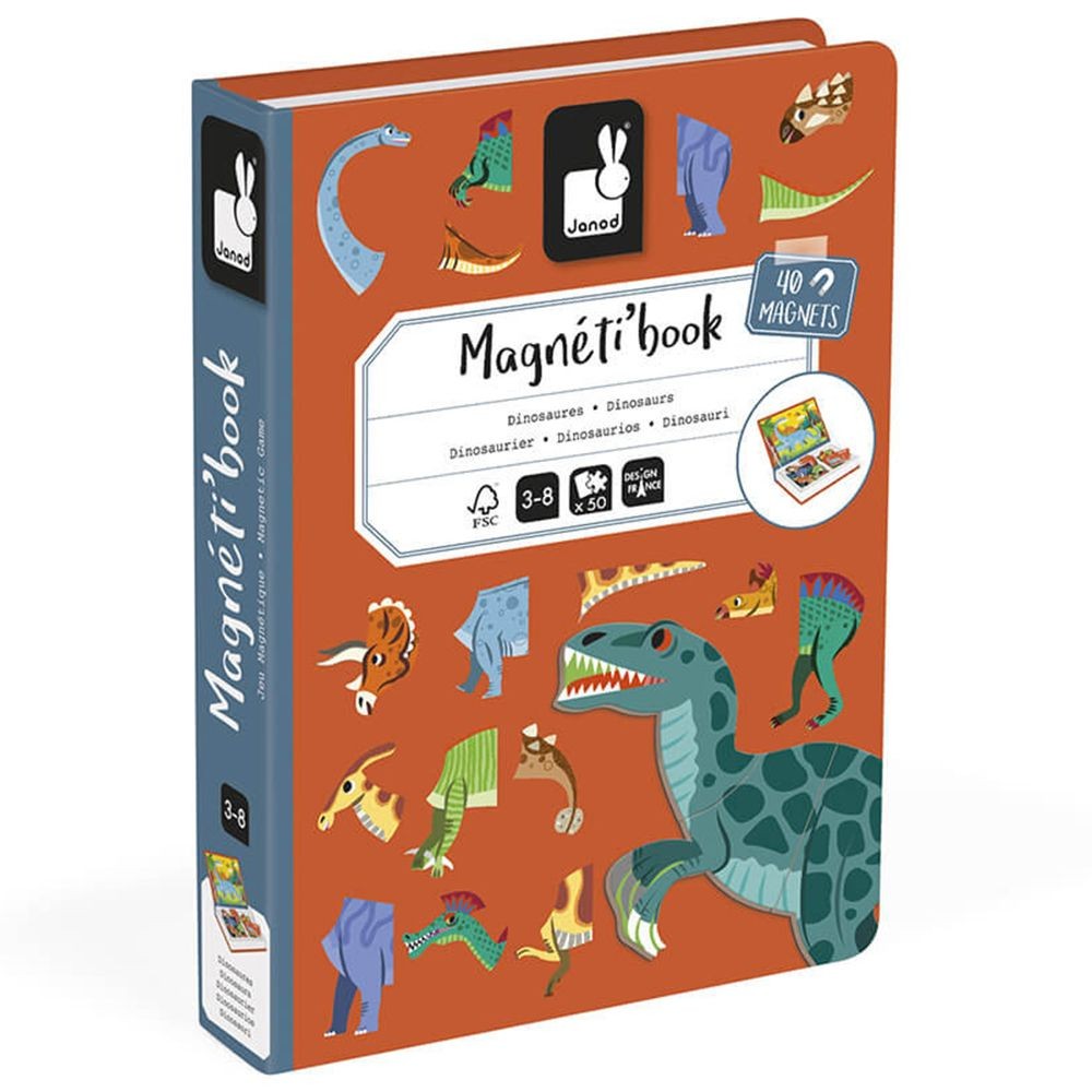JANOD DINOSAURS MAGNETI'BOOK J02590