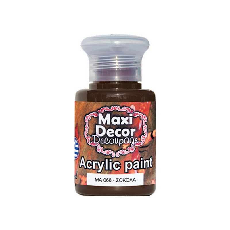 MAXI COLOR ΑΚΡΥΛΙΚΟ ΧΡΩΜΑ MA-068 60ML ΣΟΚΟΛΑΤΑ