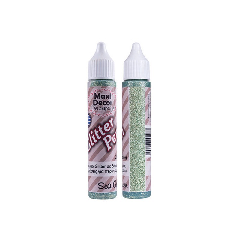 MAXI COLOR GLITTER  ΣΤΥΛΟ  ΠΡΑΣΙΝΟ/ΘΑΛΛ. 28 ML