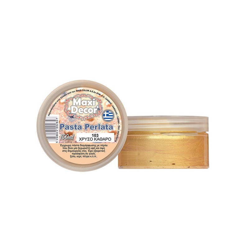 MAXI COLOR ΠΑΣΤΑ  ΠΕΡΛΕ  103 - ΧΡΥΣΟ ΚΑΘΑΡΟ 100 ML