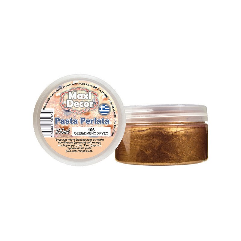 MAXI COLOR ΠΑΣΤΑ  ΠΕΡΛΕ  106 -ΟΞΕΙΔ. ΧΡΥΣΟ 100 ML