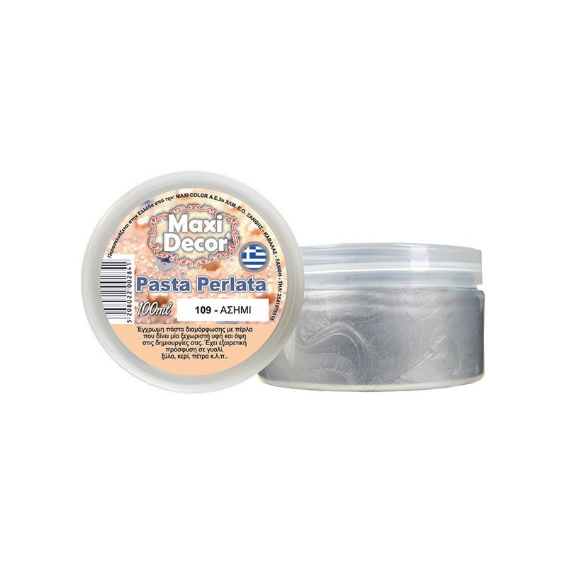 MAXI COLOR ΠΑΣΤΑ  ΠΕΡΛΕ  109 - ΑΣΗΜΙ 100 ML