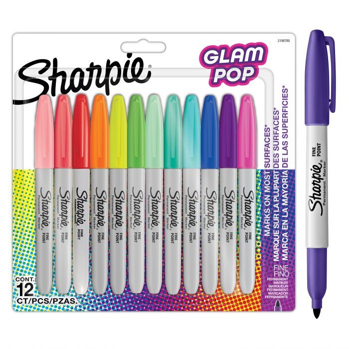 SHARPIE FINE GLAM POP ASS.BLISTER 12ΤΜΧ