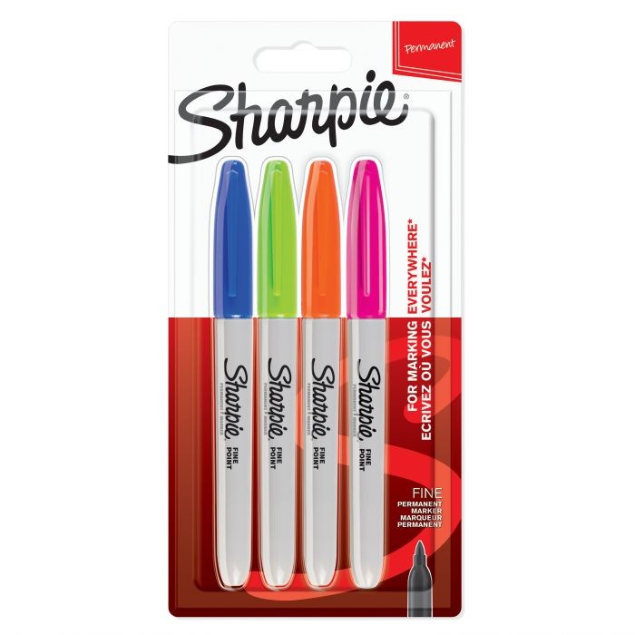 SHARPIE FINE ASS.FUN COLOURS BLISTER 4ΤΜΧ