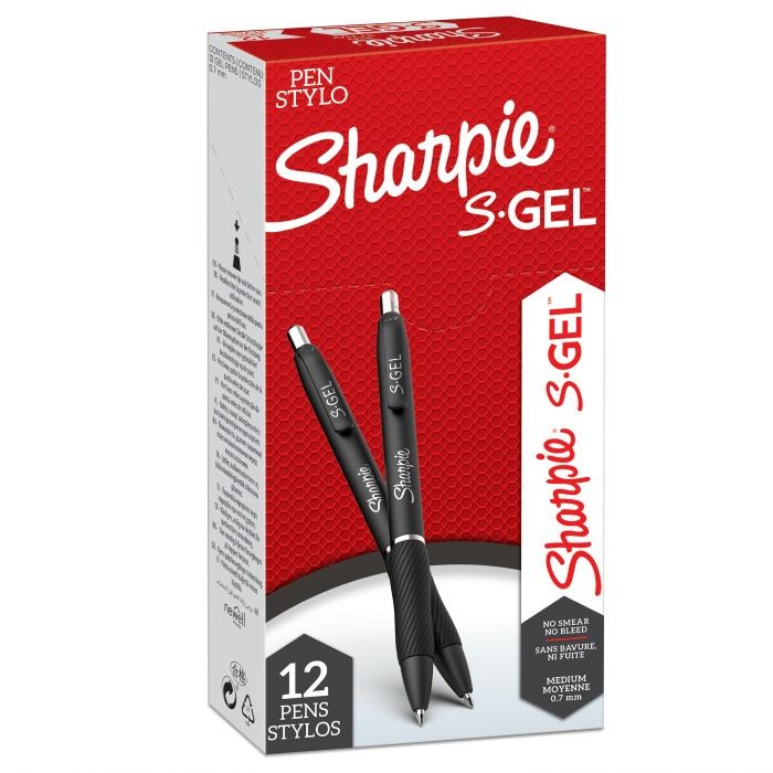SHARPIE S-GEL BLACK 0.7