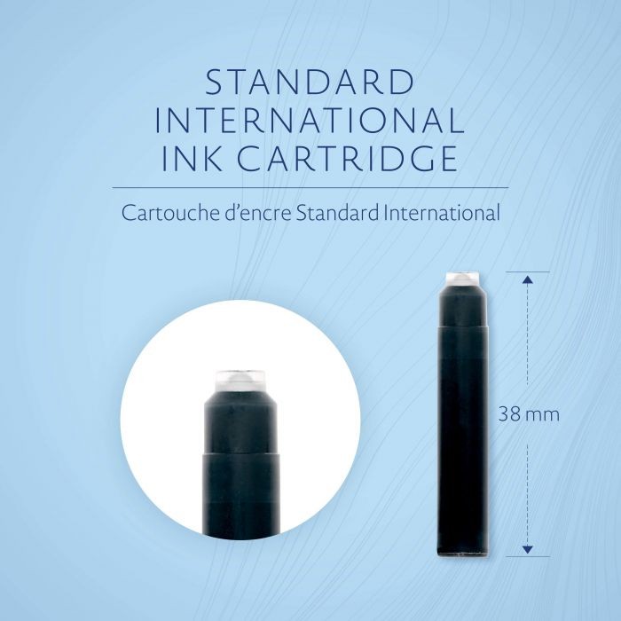 W ΙΝΚ 6pcs ΜΙΝΙ INT'L C/DGES BLUE-BLACK