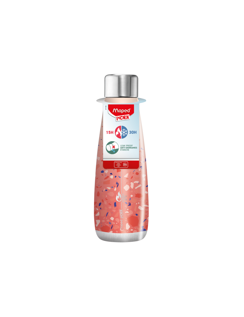 PICNIK ΜΠΟΥΚΑΛΙ ΙΣΟΘΕΡΜΙΚΟ ΑΝΟΞΕΙΔΩΤΟ TERRAZZO 500 ML