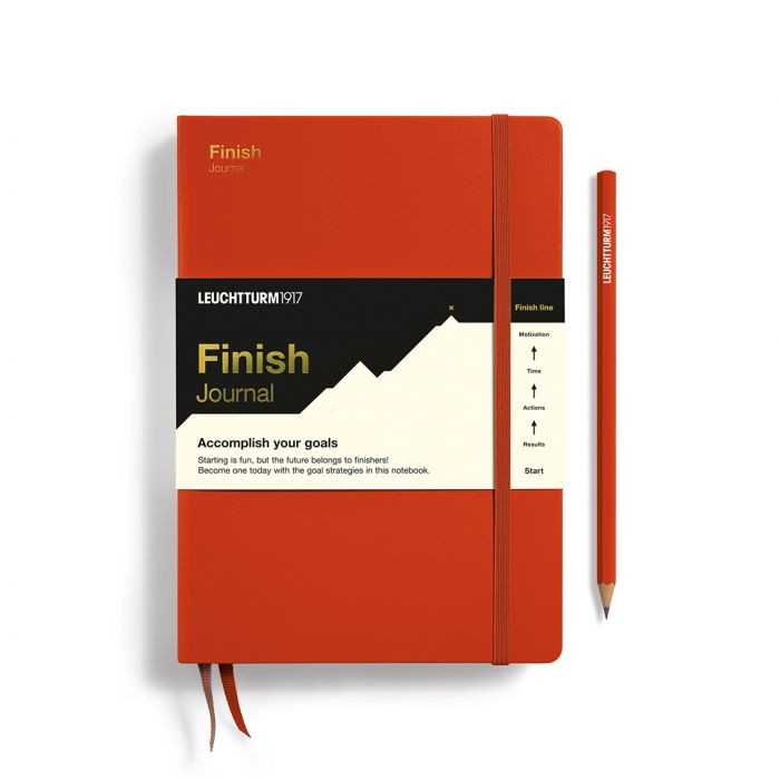 L THEMEBOOK FINISH JOURNAL A5 MED FOX RED