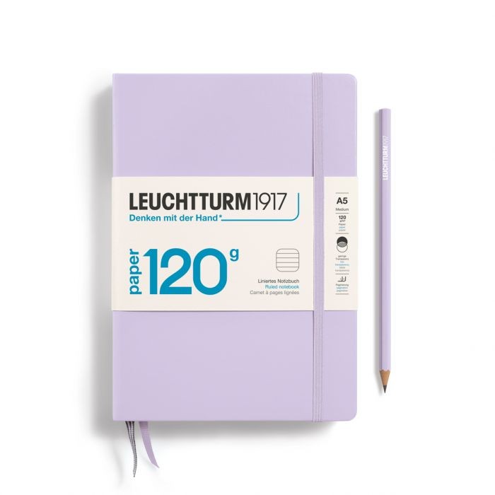 L EDITION 120G A5 MED RULED LILAC 203p