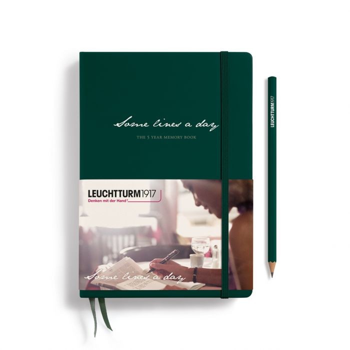 L THEMEBOOK SomeLinesADay A5 FOREST GREEN 365p