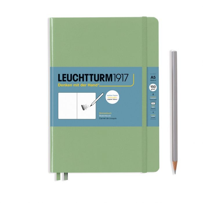 L EDITION SKETCHBOOKS A5 MED PLAIN SAGE 112p