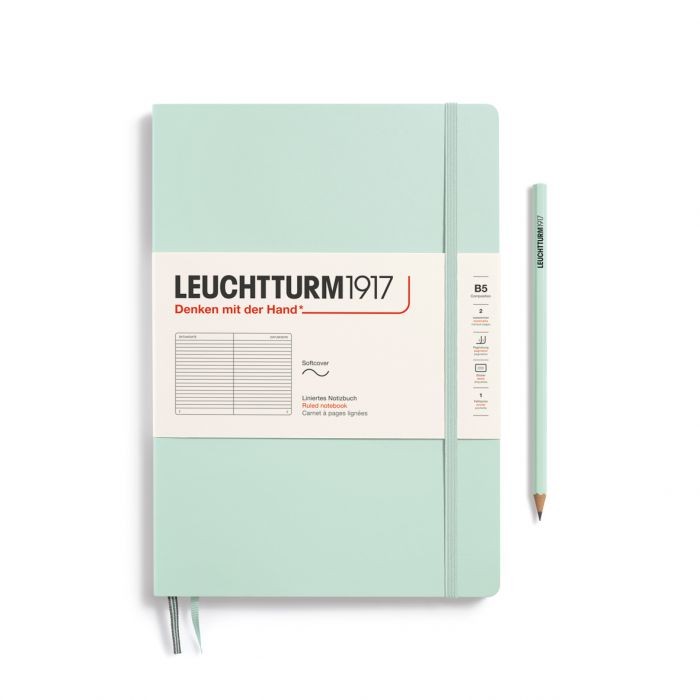 L NOTEBOOK SC B5 COMPO RULED MINT GREEN 123p
