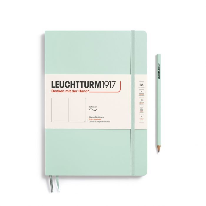 L NOTEBOOK SC B5 COMPO PLAIN MINT GREEN 123p