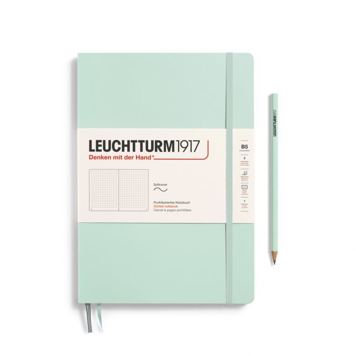 L NOTEBOOK SC B5 COMPO DOTTED MINT GREEN 123p