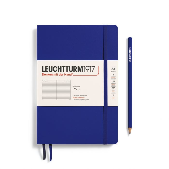 L NOTEBOOK SC A5 MED RULED INK123p