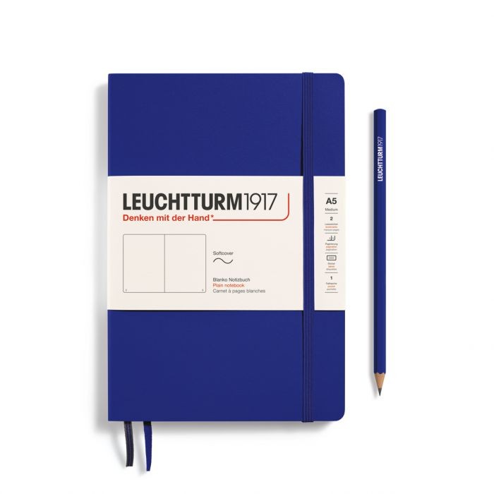 L NOTEBOOK SC A5 MED PLAIN INK123p