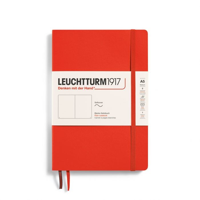 L NOTEBOOK SC A5 MED PLAIN LOBSTER 123p