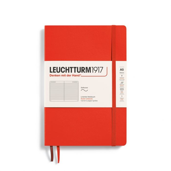 L NOTEBOOK SC A5 MED RULED LOBSTER 123p