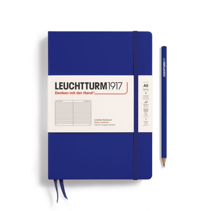 L NOTEBOOK HC A5 MED RULED INK 251p